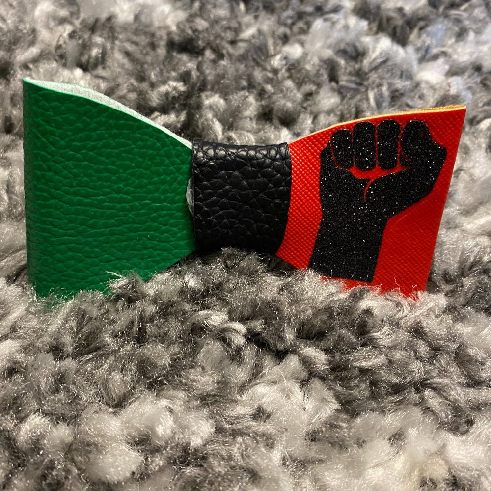 Handmade, Green, Black and Red
